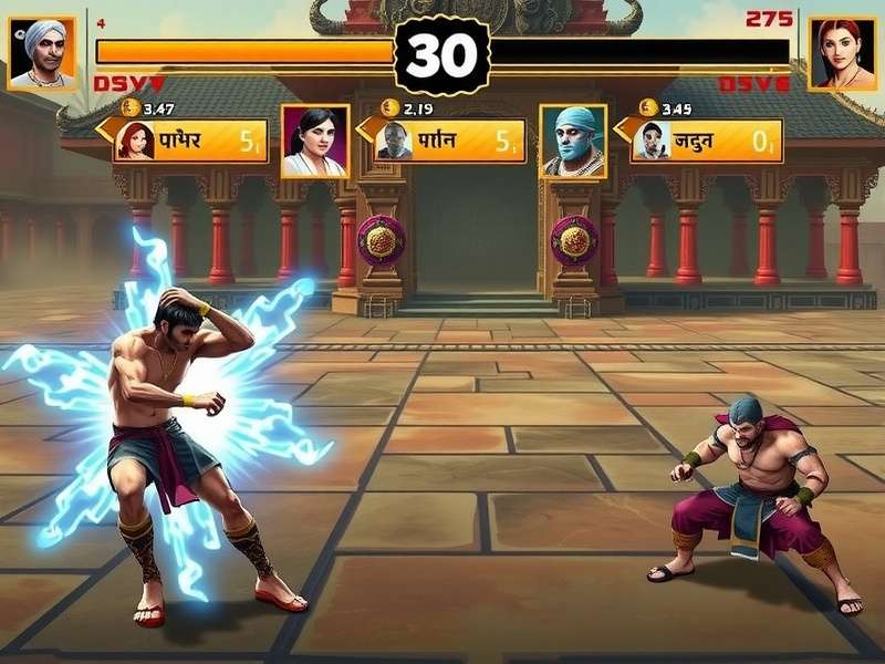 Bangalore Legend Fighter tournament scene with Indian players competing